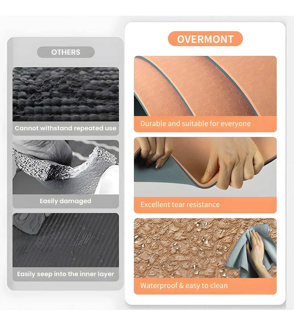 WESTTUNE Non-Slip Yoga Mat with Strap & Bag